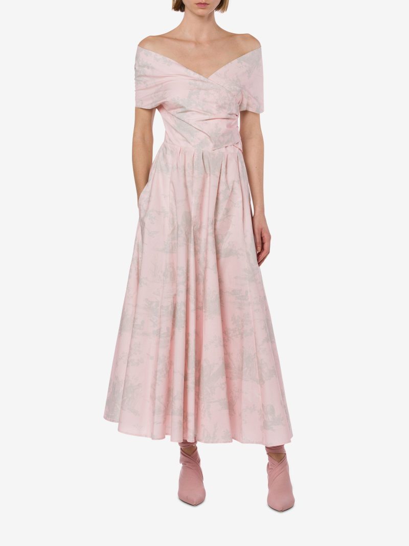 Philosophy di Lorenzo - Toile De Jouy Pale Pink Poplin Dress